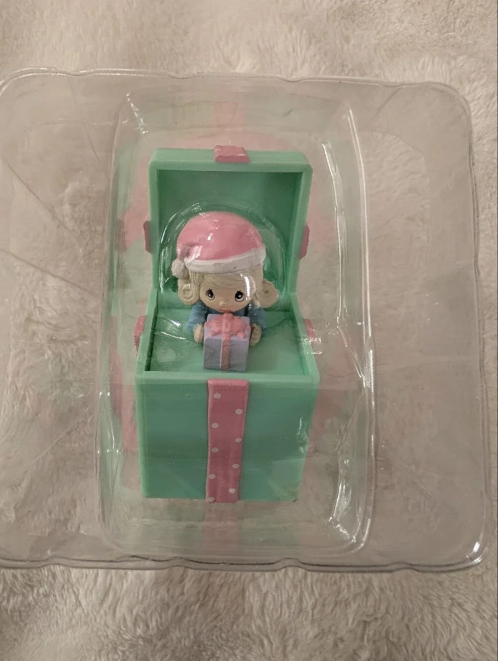 Precious Moments Artplas Pop-Up Christmas Ornament Gift Box Holiday Expressions